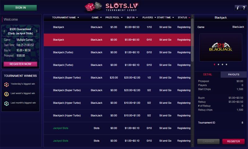 Blackjack machine slot