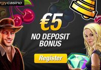 Energy Casino €5 No deposit Bonus