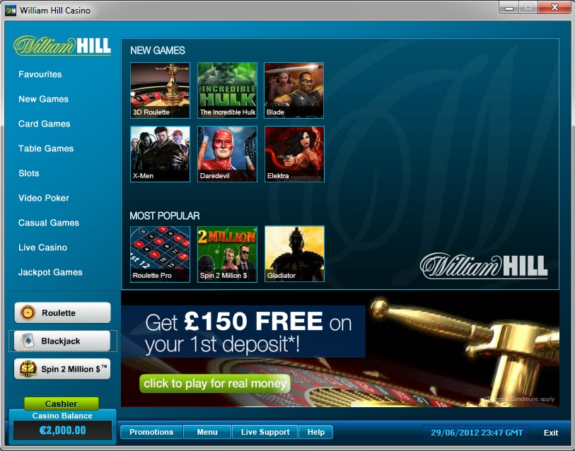 William Hill Casino_Lobby