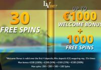 LV Bet Casino 30 Free Spins